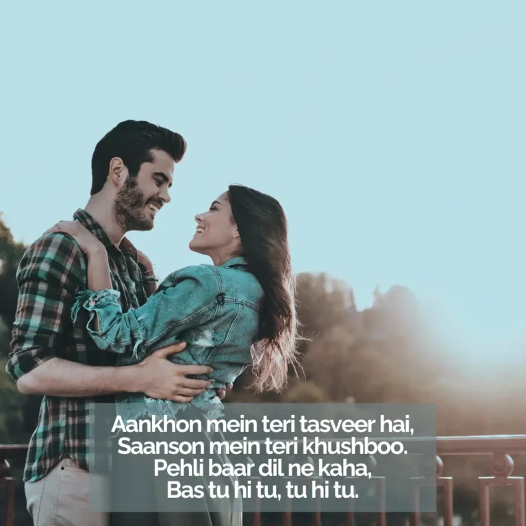 first love shayari in english