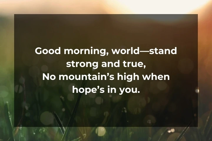 Good Morning Shayari In English 12